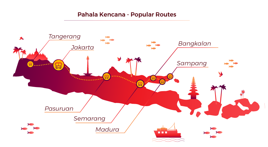 Pahala Kencana - Top Routes