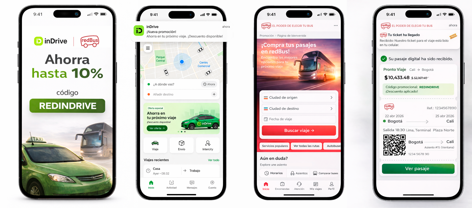 paso a paso indrive redbus