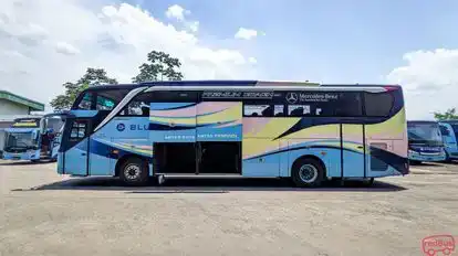 Blue Line Bus-Side Image