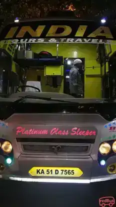 India  tours and travels Bus-Front Image