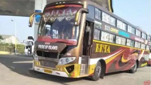 Ekta Tours and Travels Bus-Front Image