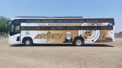 New  Bharat  Travels Bus-Side Image