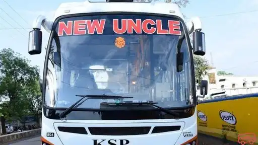 New Uncle   Travels Bus-Front Image