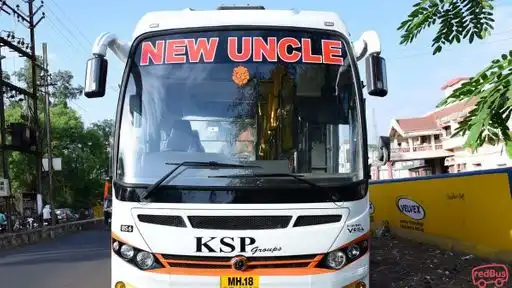 New Uncle   Travels Bus-Front Image