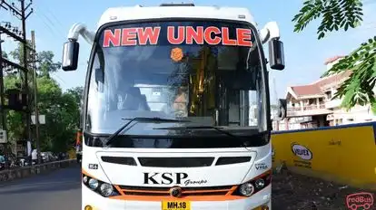 New Uncle   Travels Bus-Front Image