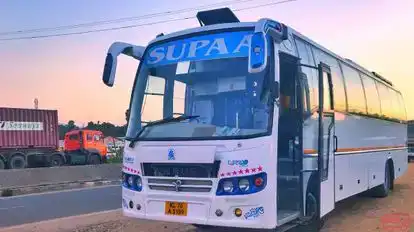 Supaa Travels Bus-Front Image