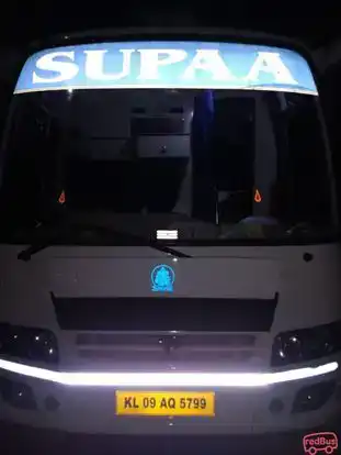 Supaa Travels Bus-Front Image