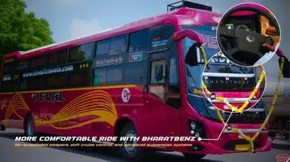 Deval Travels Bus-Front Image
