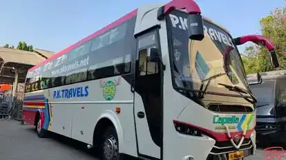 P K Travels Bus-Front Image