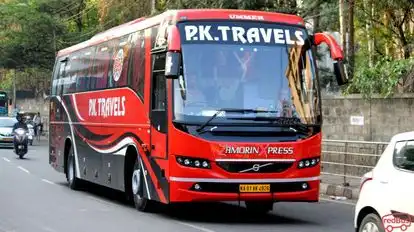 P K Travels Bus-Front Image