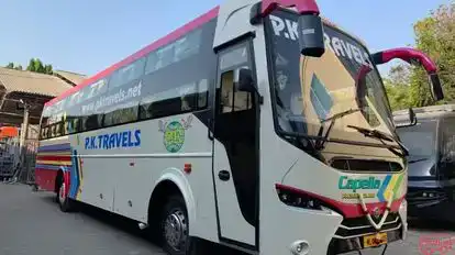 P K Travels Bus-Front Image