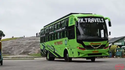 P K Travels Bus-Front Image