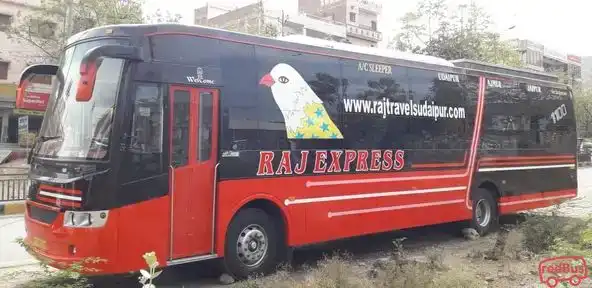 Raj travels Bus-Front Image
