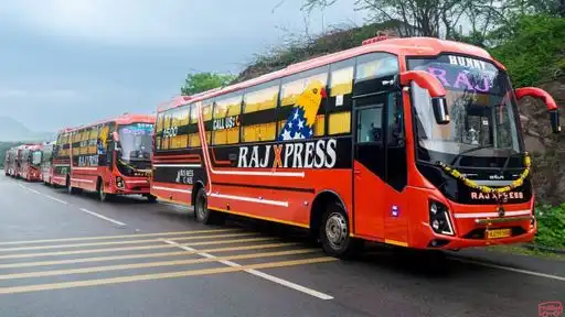 Raj travels Bus-Front Image