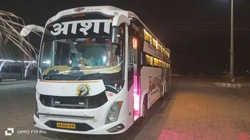 Asha Travels  Bus-Front Image