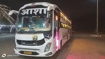 Asha Travels  Bus-Side Image
