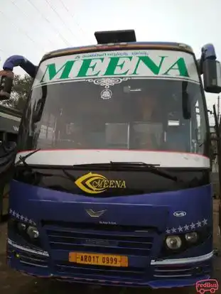 Meena tours and travels Bus-Front Image