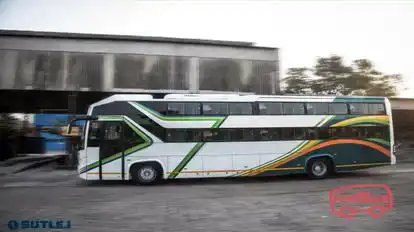 Sanjh Travels Bus-Front Image