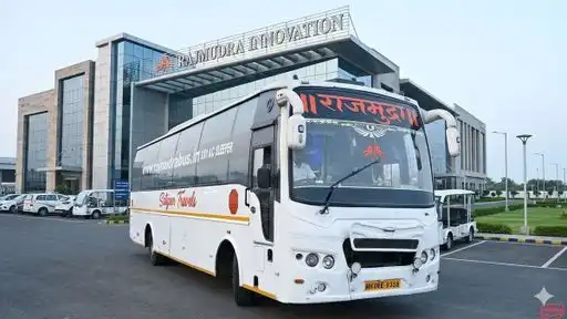 Rajmudra tours and travels Bus-Front Image