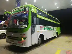 New Pooja Travels Bus-Front Image