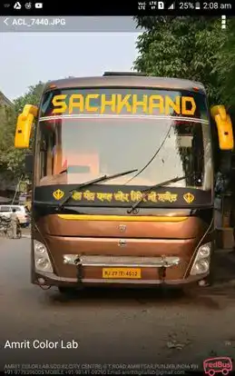 Sachkhand Travels Bus-Front Image