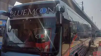 Blue Moon Travels Bus-Side Image