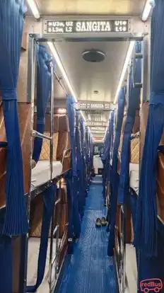 Sangita Travels Bus-Seats layout Image