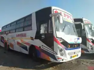 MS Apple Tours and Travels Bus-Front Image