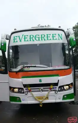 Evergreen Travels Bus-Front Image