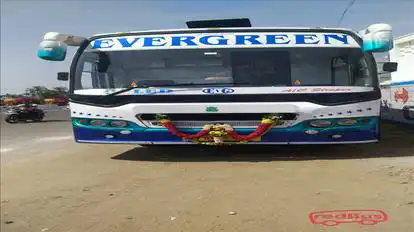 Evergreen Travels Bus-Front Image