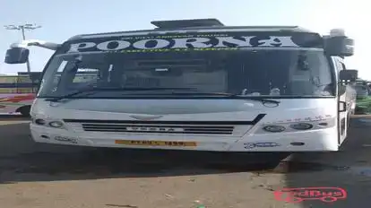 Poorna Travels Bus-Front Image