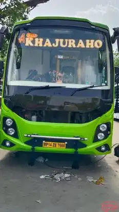 Khajuraho Travels Bus-Front Image