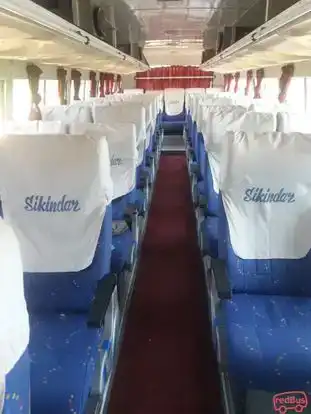 Sikandar Travels Bus-Seats layout Image
