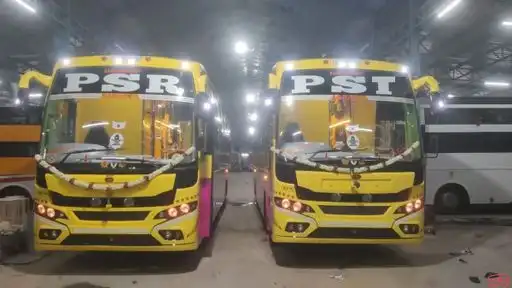 P S R Travels Bus-Front Image