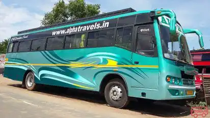 Alpha Travels Bus-Front Image