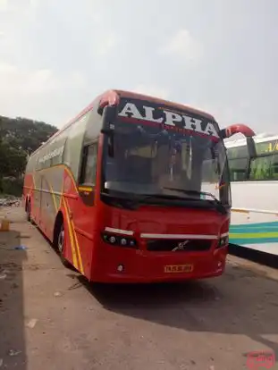 Alpha Travels Bus-Front Image