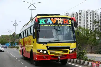 V Kaveri Travels Bus-Front Image