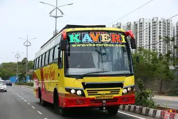 V Kaveri Travels Bus-Front Image
