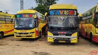V Kaveri Travels Bus-Front Image