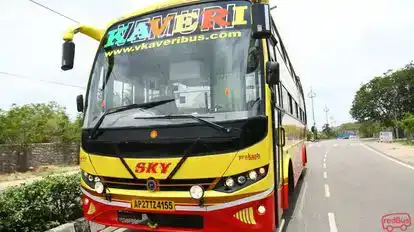 V Kaveri Travels Bus-Front Image
