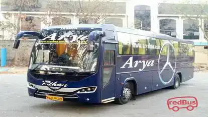 Arya Travels Bus-Front Image