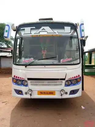 Taj Tours and Travels Bus-Front Image