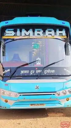 Simra travels agency Bus-Front Image