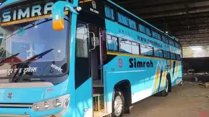 Simra travels agency Bus-Front Image