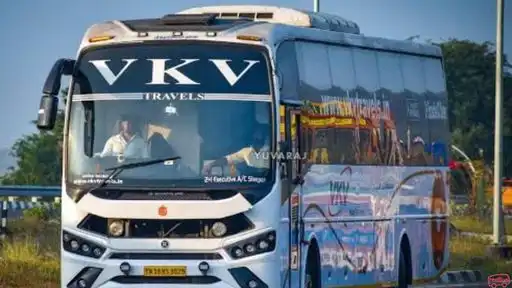 VKV Travels Bus-Front Image