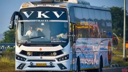 VKV Travels Bus-Front Image