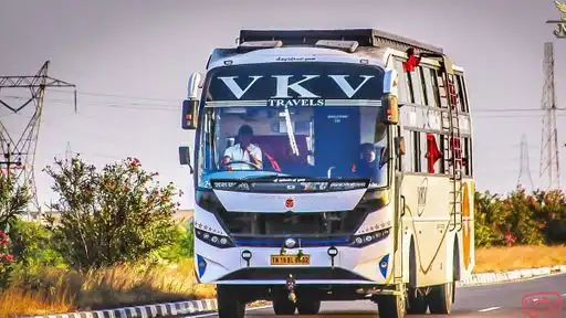 VKV Travels Bus-Front Image