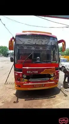 New Ekta Travels Bus-Front Image