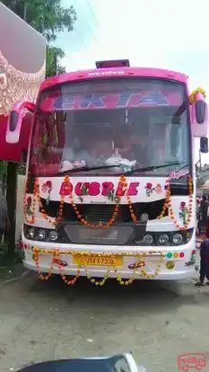 New Ekta Travels Bus-Front Image