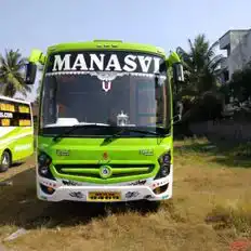 Manasvi roadlines Bus-Front Image